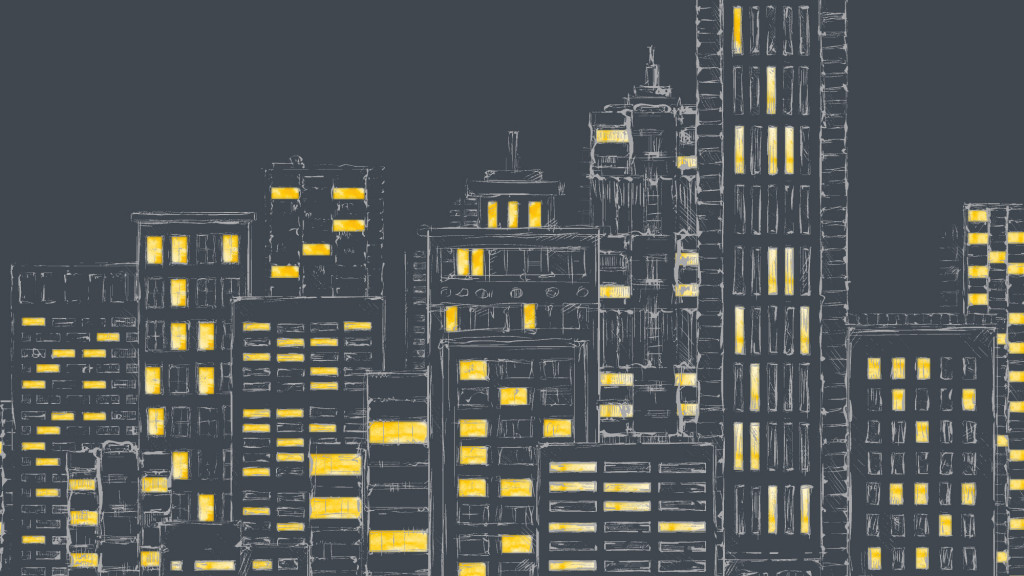 A group of computer servers.